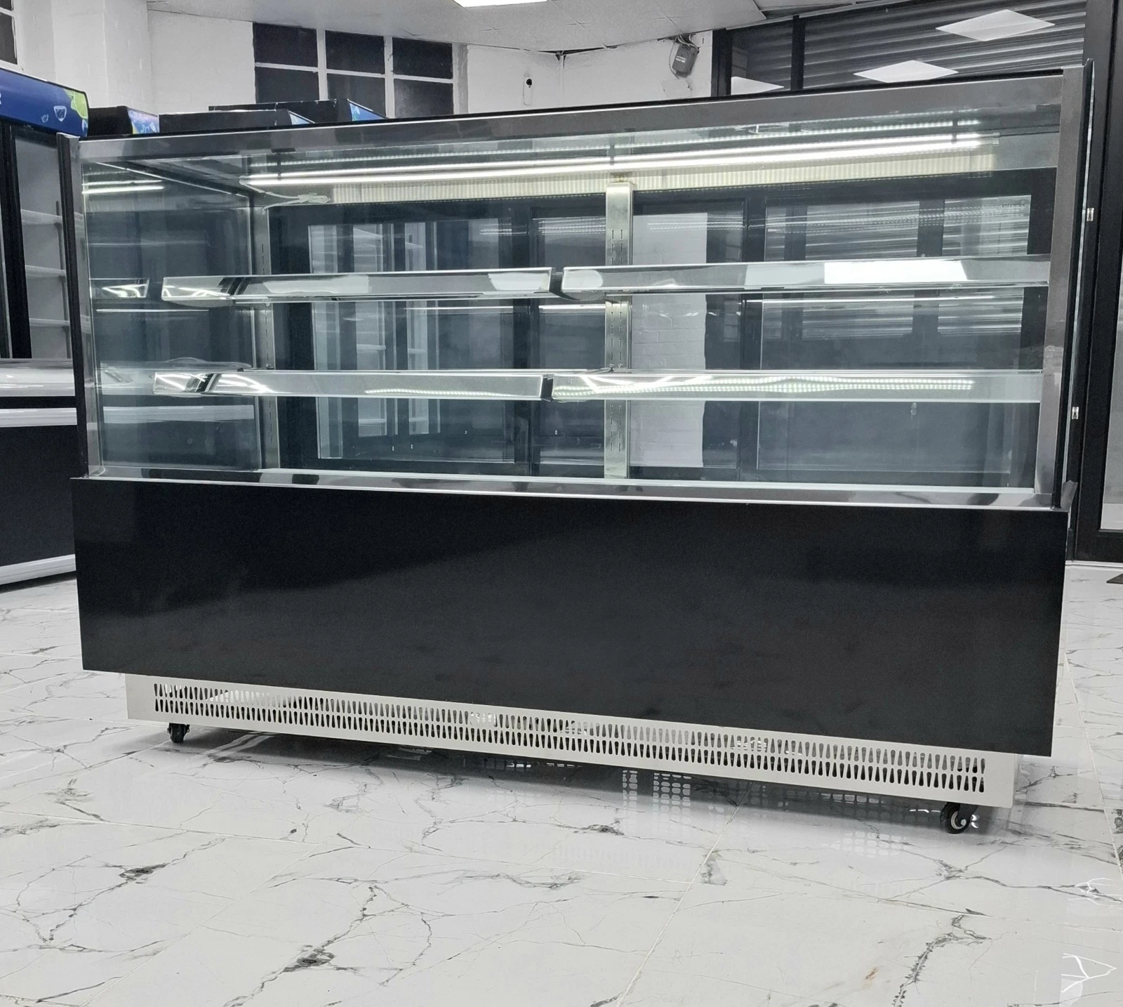 BRAND NEW SLIDING DOORS DISPLAY FRIDGE FOR CAKES, FRUITS, SWEETS, ETC. 180 CM. - Image 6