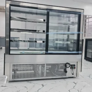 BRAND NEW SLIDING DOORS DISPLAY FRIDGE FOR CAKES, FRUITS, SWEETS, ETC120 CM.