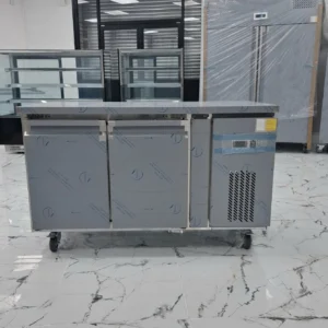BRAND NEW HEAVY DUTY STAINLESS STEEL PIZZA PREP FREEZER.1.3 METER