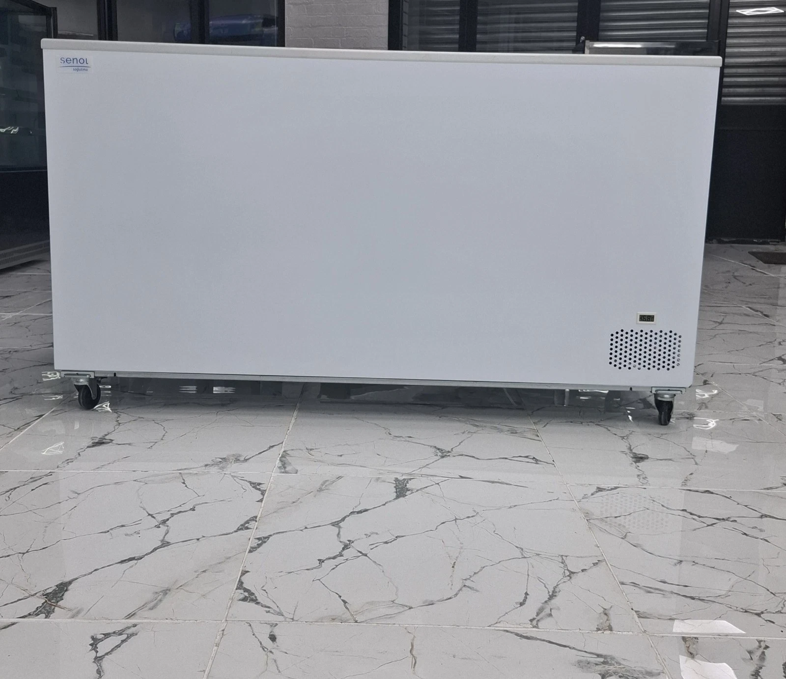 BRAND NEW SENOL SLIDING DOORS CHEST FREEZER.1.5 METER MADE IN TURKEY
