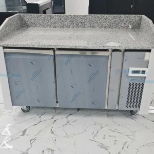 BRAND NEW COMMERCIAL PIZZA FRIDGE WITH MARBLE WORK TOP. 1.5 METER.