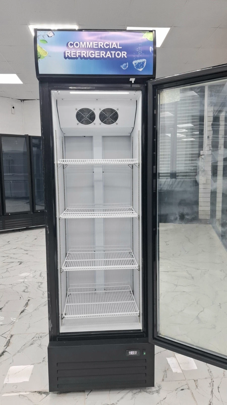 BRAND NEW COMMERCIAL SINGLE GLASS DOOR FREEZER - Image 4