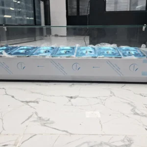 BRAND NEW COMMERCIAL GLASS REFRIGERATED SALADETE TOPPING SERVERY PREP TOP FRIDGE