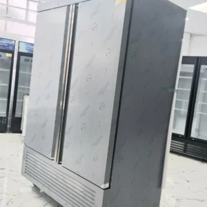BRAND NEW HEAVY DUTY STAINLESS STEEL DOUBLE DOORS FREEZER. LED LIGHT.